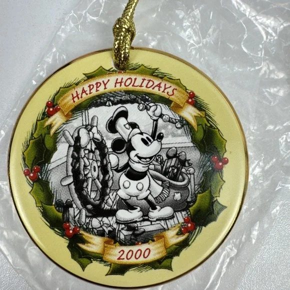 Disney Parks Happy Holidays Collector‎ Set 2000–2004 Mickey Minnie Boxed - Picture 2 of 16